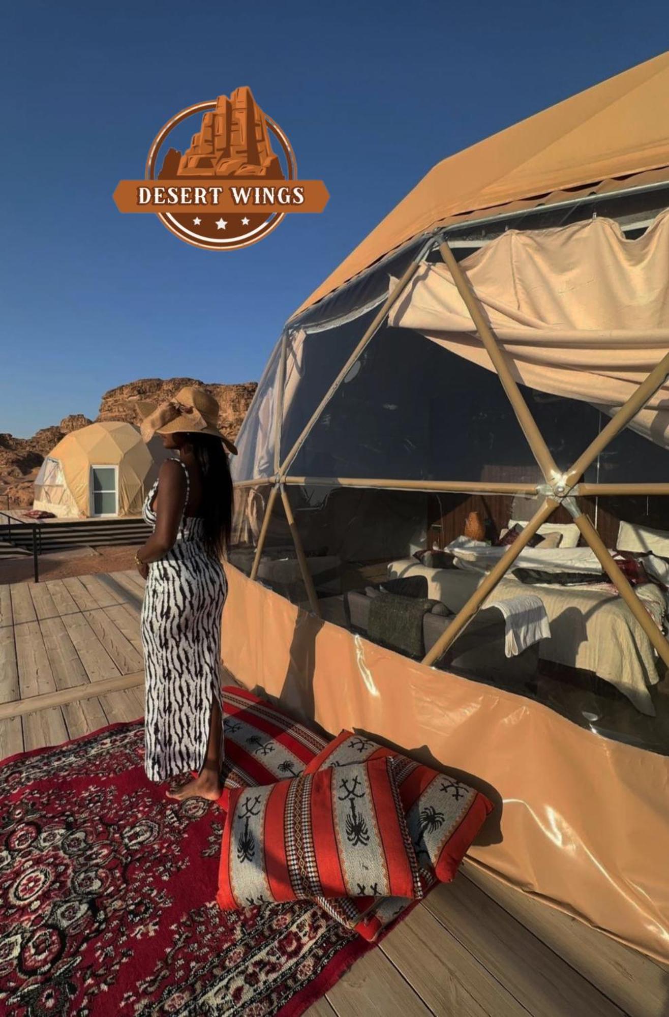 Rum Wings Bubble Luxury Camp วาดิรัม ภายนอก รูปภาพ
