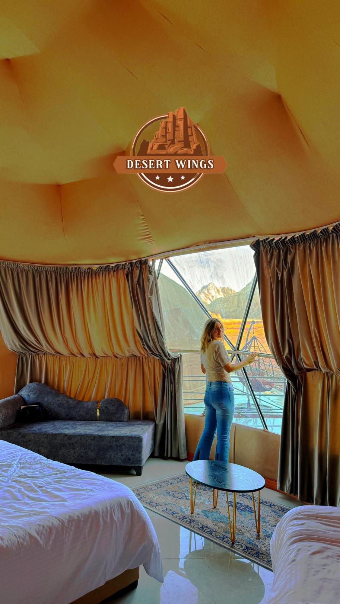 Rum Wings Bubble Luxury Camp วาดิรัม ภายนอก รูปภาพ